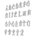 thumbnail image 4 of 26Pcs Rhinestone Letter Charms Alloy Letter Charms Mini Alphabet Pendants, 4 of 8