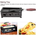 thumbnail image 4 of Jinsinto Mini Raclette Set, Portable Non-Stick Cheese Raclette Rotaster Compact Stove Baking Tray Set Kitchen Home Grilling Tool, 4 of 5