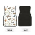 thumbnail image 2 of Honeii Snake Print Car Foot Mat Four-Piece Set - Front & Rear Universal Car Floor Mats for SUVs, Trucks, Sedans, 2 of 7