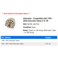 thumbnail image 2 of Alternator - Compatible with 1996 - 2000 GMC Yukon 5.7L V8 1997 1998 1999, 2 of 2