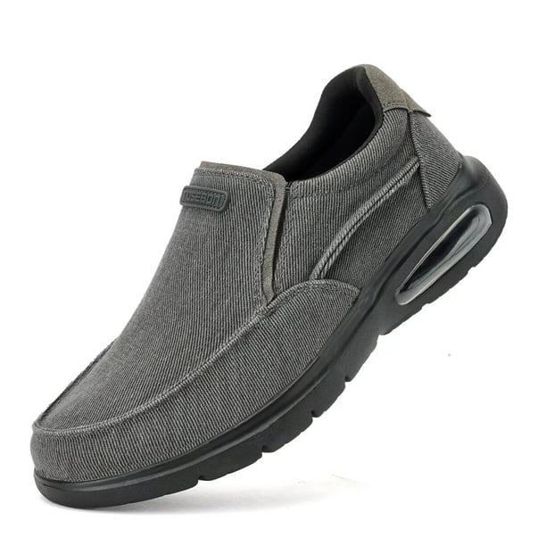 TIOSEBON Men's Light And Comfortable Air Cushion Casual Shoes Deep Gray ...