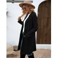 thumbnail image 6 of ZANKLEY Women Fall Long Cardigan Sweater Trendy Knit Jacket Coat Dressy Blazer Coatigan, 6 of 7