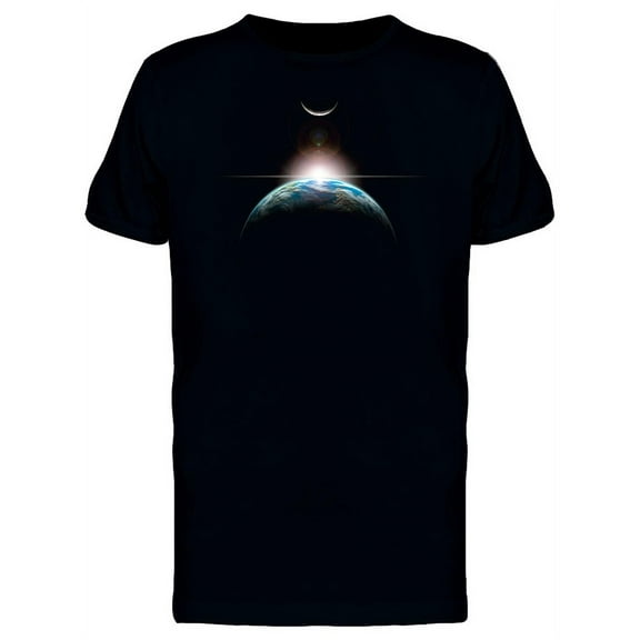 Star Rising Over The Earth T-Shirt Men -Image by Shutterstock, Male Large