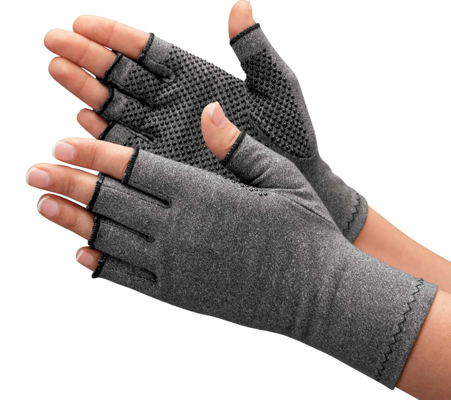 Light Compression Gloves With Grippers Womens
