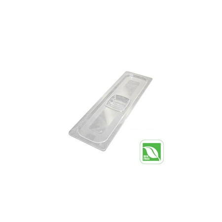 - Rubbermaid FG141P00CLR Clear Half Size Long Cold Food Pan Cover
