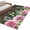 Brown, variant on Entryway Rug 2'x3', Spring Pink Roses Small Rug for Kitchen Bathroom Door Mat Indoor Entrance, Pastoral Eucalyptus Black White Plaid Non-Slip Area Rugs Floor Mats Carpet Front Door Rugs