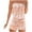 Orange, variant on Women's Strapless Jumpsuit, One-Shoulder Casual Romper with Drawstring Waist and Pockets, Lightweight Summer Shorts for Outdoor Activities