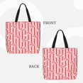 thumbnail image 5 of Defioc Popcorn 1 Pattern Tote Bag for Women,Large Capacity Tote Bag with Zipper Casual Shoulder Handbags Shopping Bag, 5 of 8