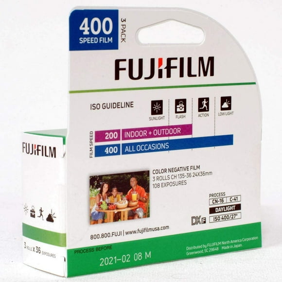 Fujifilm Superia X-TRA 400 Film Négatif Couleur 35mm Film Couleur 36 Expositions, 3 Pack