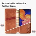 thumbnail image 4 of Galaxy A10 Wallet Case, Dteck Premium PU Leather Flip Folio Wallet Case with Card Slot Magnetic Closure Case for Samsung Galaxy A10 , Brown, 4 of 8