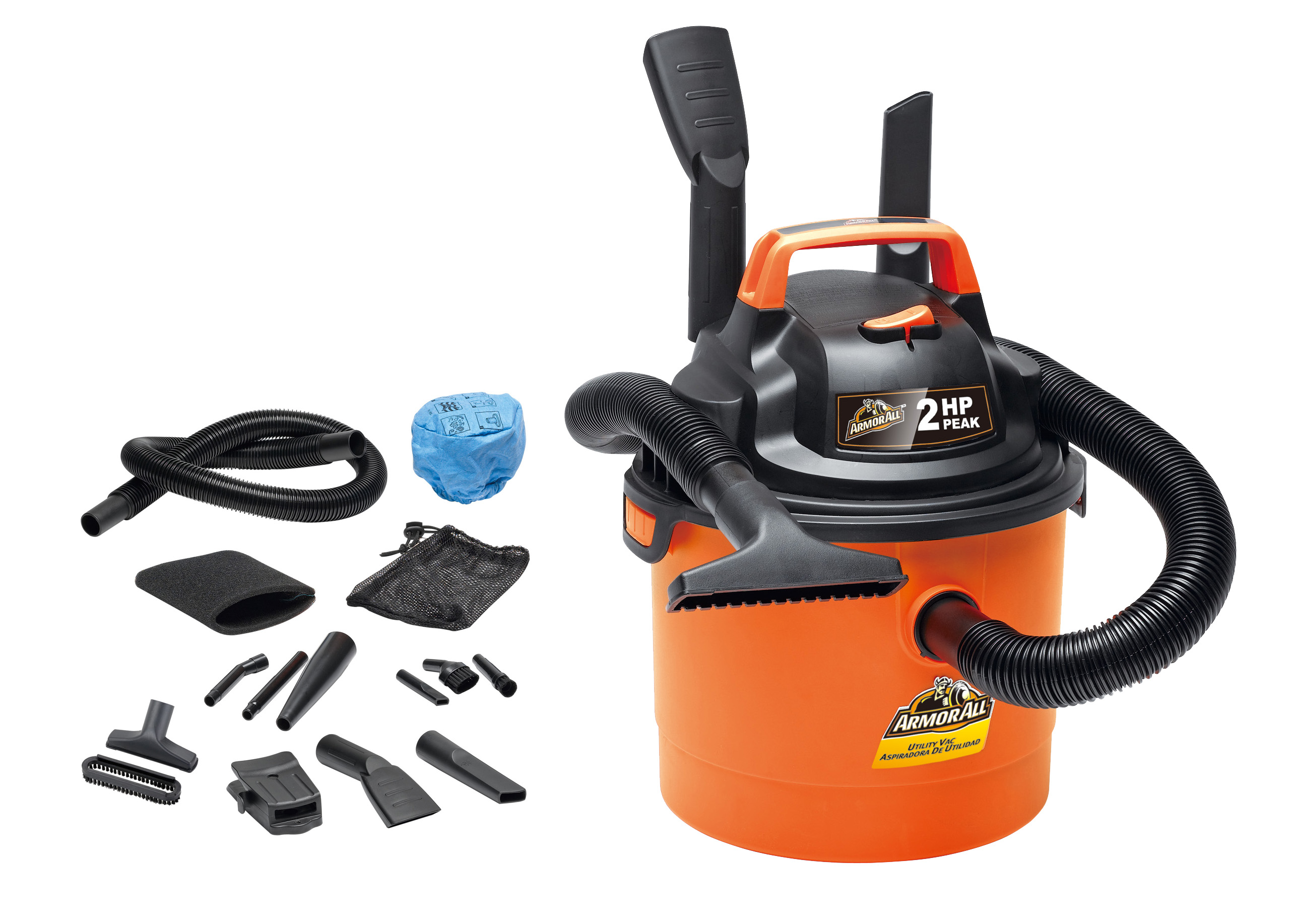 ARMOR ALL 2.5 GALLON 2 PEAK HP WET DRY VACUUM,VOM205P 0901