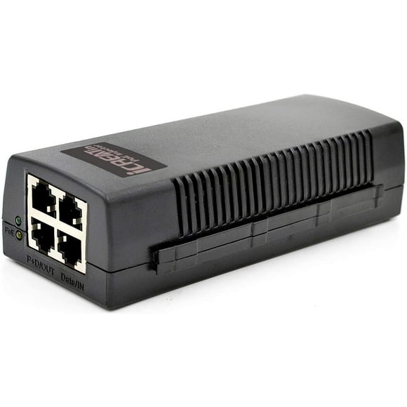 iCreatin 2-Port Gigabit PoE+ Injector Adapter, IEEE 802.3 at and IEEE 802.3 af Compliant, up to 100 Meters (328 Feet),