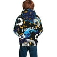 thumbnail image 6 of Kll Unisex Kids Boys Girls Hooded Pocket Pullover Hoodies-Football, 6 of 9