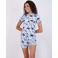 thumbnail image 2 of Real Essentials 2 Pack: Ultra Soft Women’s Pajama Set Short Sleeve and Shorts Lounge & Sleepwear (Available In Plus), 2 of 6