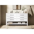 thumbnail image 2 of Elegant Kitchen and Bath 60 inch Single Bathroom Vanity in White, 2 of 10