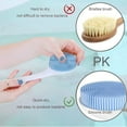 thumbnail image 4 of 14.6x3.2In Exfoliating Shower Brush,Back Exfoliator Scrubber with Long Handle for Home,Blue Silicone Soft Bath Exfoliator Brush for Home，Bathroom, 4 of 6