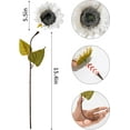 thumbnail image 3 of 12pcs Artificial Sunflowers with Long Stems 5.5" Silk Sunflowers Bulk for Wedding Home Garden Outdoor Party Decoration(White), 3 of 5