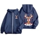 thumbnail image 4 of WILLBEST Sudadera de Mujer con Estampado Navideño, Cremallera, Manga Larga, Bolsillo, Cordón Ajustable y Capucha Informal 2207 XX-Grande, 4 of 8
