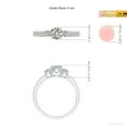 thumbnail image 5 of ANGARA Natural 0.47 Ct. Diamond Classic Ring in 14K White Gold for Women (Ring Size: 11.5), 5 of 10