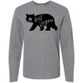 thumbnail image 3 of Inktastic West Virginia Black Bear Silhouette Long Sleeve T-Shirt, 3 of 5