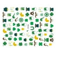 thumbnail image 2 of Wisewang Nail Wraps Sticker Crafting Fashion Manicure Labels Sculpture Design Adhesive Decals Patrick's Celebration Supplies WG483 1Set, 2 of 6