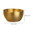 thumbnail image 2 of Shaving Lather Bowl Stainless Steel Multi-Functional Household Item Golden Material for Men 1Pack, 2 of 4