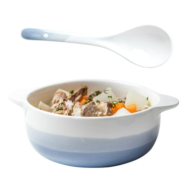 Qeeadeea Extra Large Soup Bowl Ceramic, Pasta Salad Bowl Large Serving