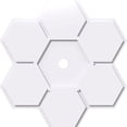 thumbnail image 3 of 20"OD x 2"ID x 7"C x 1"P Daisy Architectural Grade PVC Contemporary Ceiling Medallion, 3 of 4