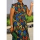 thumbnail image 3 of Vestido camisero estampado para mujer, talla grande, informal, Midi, vacaciones, Primavera/Verano, falda holgada para playa, 3 of 4