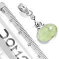thumbnail image 3 of 925 Sterling Silver Pendant For Chain Necklace For Women - Girls Green Genuine Prehnite Gemstone Silver Pendant Hand Made Silver Pendant Mothers' Day Gift For Mother Gemstone 925 Silver Jewelry, 3 of 4