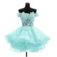 thumbnail image 2 of Personalizado encima de Mini vestidos cortos de graduación cariño apliques Organza regreso a casa graduación vestido de fiesta Formal batas de velada, 2 of 4
