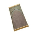 thumbnail image 1 of Prayer Rug Decoration Exquisite Polyester Ramadan Gift Prayer Rug Nonslip for Eid Travel Meditation Brown, 1 of 9
