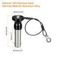 thumbnail image 2 of Uxcell Lock Pins with Button Handle, 304 Stainless Steel Quick Release Pin with 20 cm Wire, 12mm to 28mm, 2 of 6