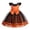 Z10-Orange, variant on YUEHUA Little Girls Halloween Dress, Shiny Organza Overlay with Bow Detail, Elegant High Waist Fall Festival Dress for Children 2-6Y