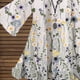 thumbnail image 4 of Blusas Fnochy para mujer, elegantes, informales, de verano, gran liquidación, con estampado floral, manga corta, cuello en V, camisas y tops finos, 4 of 6