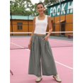thumbnail image 4 of Pantalones deportivos Hooever holgados de pierna ancha para mujer, color gris, talla S, 4 of 6