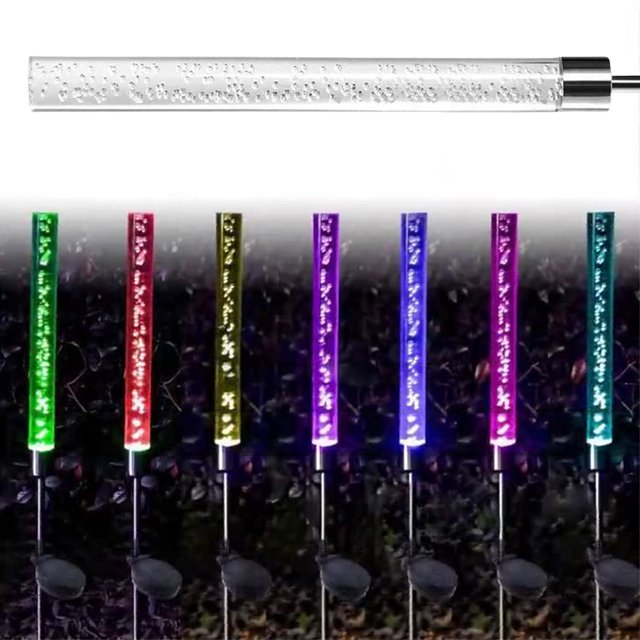 Luces Decorativas Con Estaca Burbujas 2 Uds. para Jardín Césped (B)