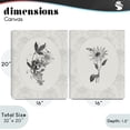 thumbnail image 3 of Stupell Industries French Country Vintage Flowers & Lace 2pc Canvas Art Set, 16 x 20 each, by CAD Designs, 3 of 7