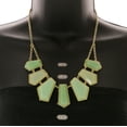 thumbnail image 3 of Mi Amore Necklace-Earring-Set Green/Gold-Tone, 3 of 3
