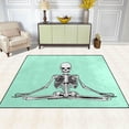 thumbnail image 3 of Coolnut Aqua Skull Meditation Area Rug, 80"x 58" Pet & Child Friendly Carpet for Living Room Bedroom Dining Room,Indoor Outdoor Soft Rug Washable Non Slip Comfortable Area Rug, 3 of 6