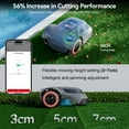 thumbnail image 3 of Redroad Robot Mower, Automatic Robot Lawn Mower Precise Boundary Wire Break Detection Smart Navigation, APP Controlled, WiFi Bluetooth Connection, Lawns up to 5400 Sq Ft, 45% Slope Support, 3 of 5