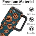 thumbnail image 3 of Halloween Tumbler 40 oz, Pumpkin Tumblers with Lids and Straws, Insulated Cup Stainless Steel Travel Mug, Halloween Pumpkin Gifts, 3 of 6