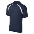 thumbnail image 6 of Yellow Rooster Men's Dry Zone Colorblock Raglan Male Polo T-Shirts True Navy/ White Black XL, 6 of 6