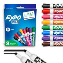 EXPO Dry Erase Markers, Chisel Tip, Assorted Colors, 8 Count