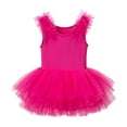 thumbnail image 3 of Kiijoy Girls Ballet Dance Dress Leotards Ruffle Sleeve Ruffle Ballet Tutu Skirt, Sizes 3-8, 3 of 8