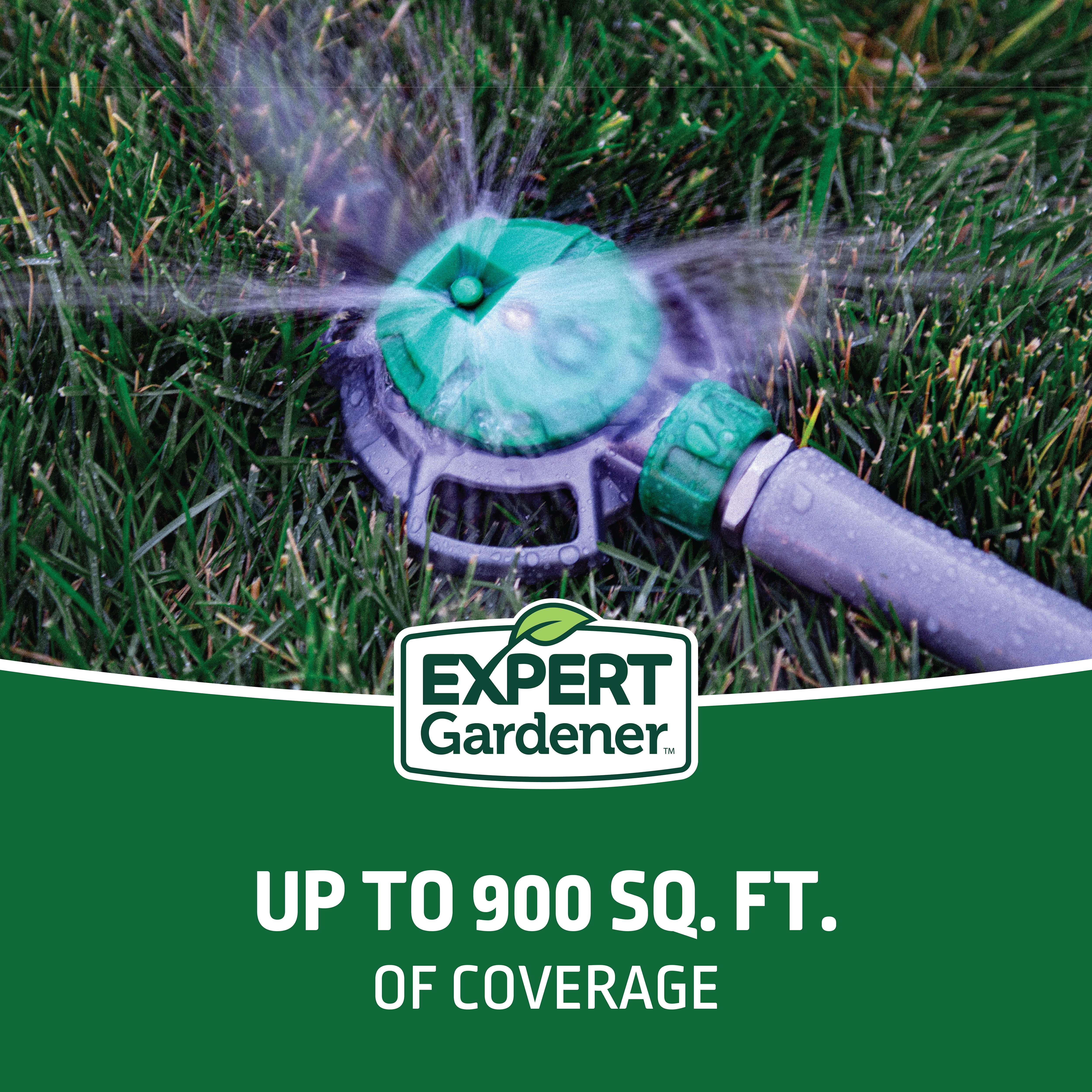 Expert Gardener 900 Sq ft Stationary 4-Pattern Lawn Sprinkler