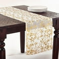 thumbnail image 2 of Fennco Styles Gold Bottega Foil Print Tablecloth, 2 of 11