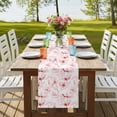 thumbnail image 4 of Table Runners 90 Inches Long Dress Scarves, Pink Flower Farmhouse Coffee/Dining/Kitchen Table Runner for Living Room, Watercolor Floral Botanical Line Drawing Print 13x90 Inch, 4 of 9