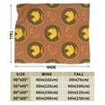 thumbnail image 5 of Cartoon Retro Pattern Throw Blanket, Anti-Pilling Ultra-Soft Micro Fleece Cover Blanket for Bed Sofa, for All Seasons, 80"x60", 5 of 9
