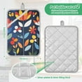 thumbnail image 6 of Yayeee Pot Holders Kitchen Heat Resistant with Pocket 7"x9.8" Cotton Oven Cooking Hot Pads, Art Flowers, 6 of 7